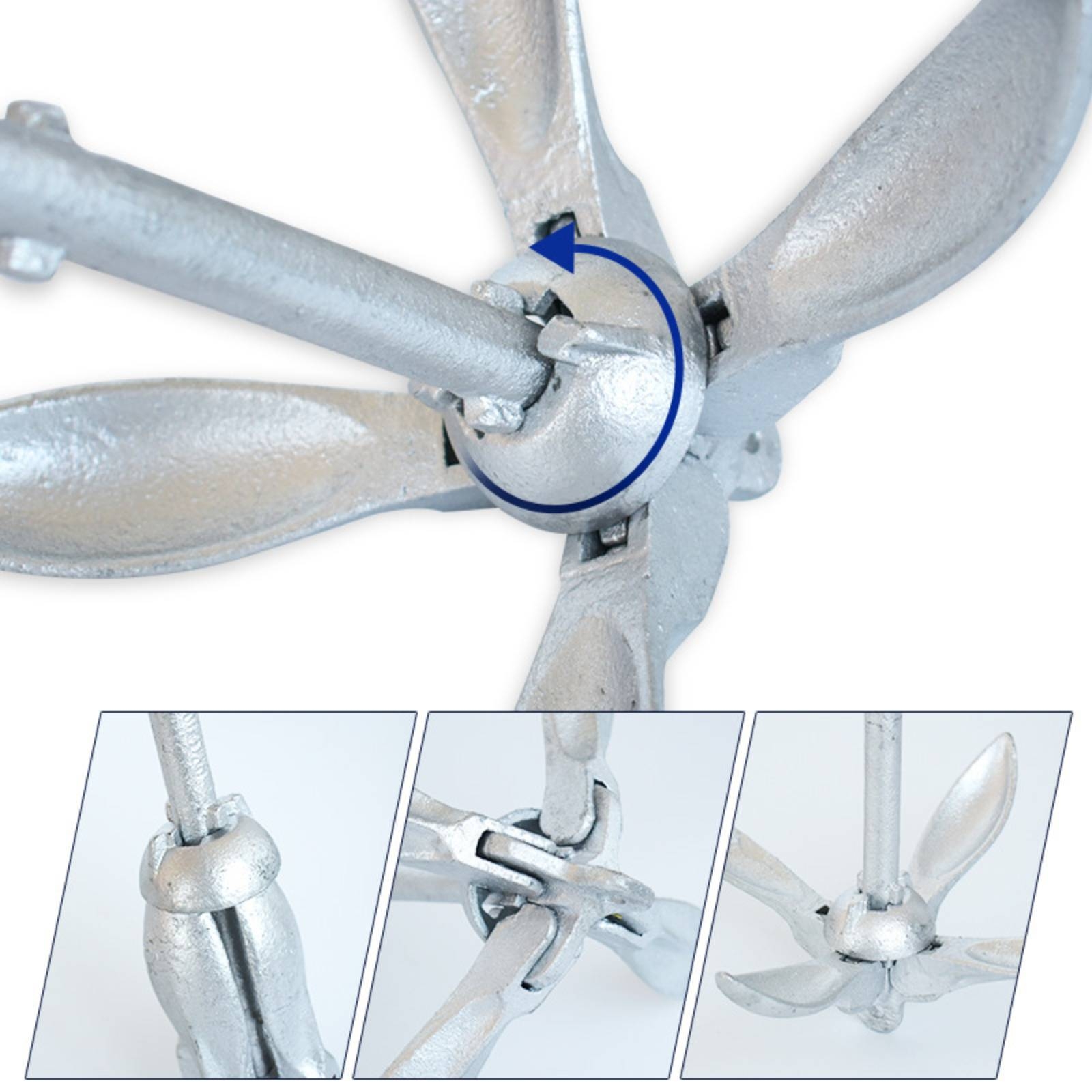 Fishing Boat Anchor - Set Ancora per Barca da 1,5
