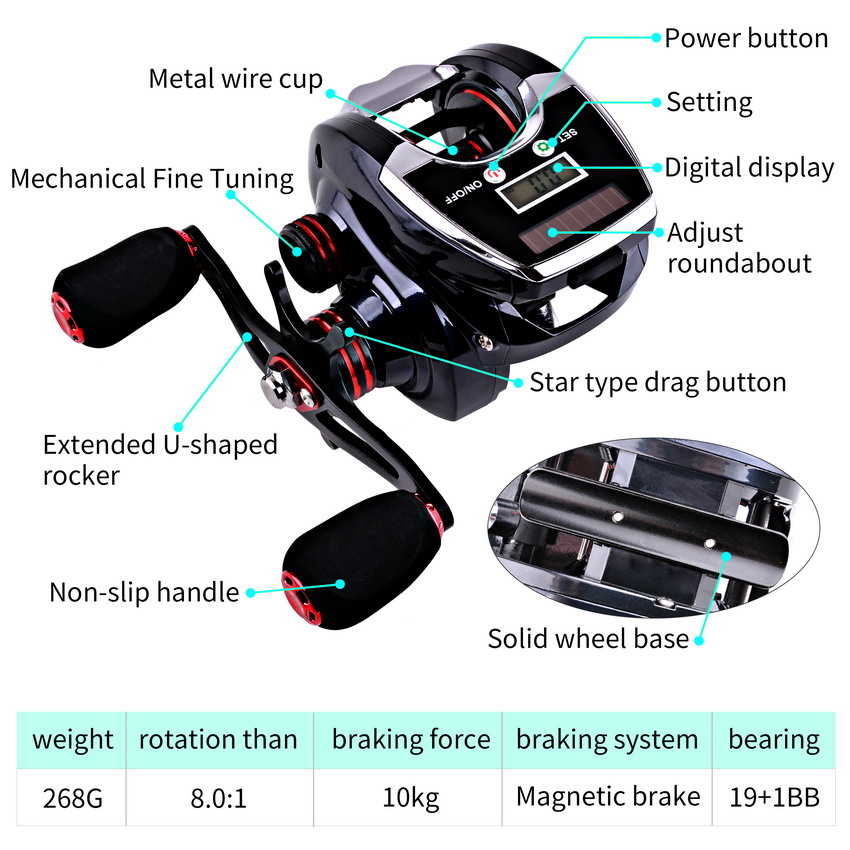 8.0:1 19 1BB mulinello da Pesc - Fishing Boat Steering Wheel recensione e prezzo